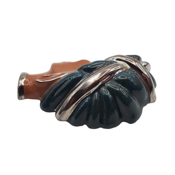 Sultan Genie Brooch Head Face Man Figural Pin Vintage Signed Greene Composite - Picture 4 of 5